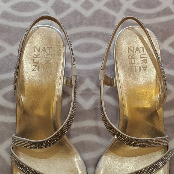 Naturalizer Vanessa Slingback Heel Sandals Silver Size 10 US | 40 EUR | 7 UK - Picture 13 of 15